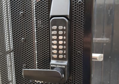 Hinged Bar Security Gate - Digital Codelock Options