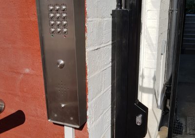 Hinged Bar Security Gate - Gate with Door Entry Phone Systems